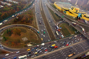  Москве открылась транспортная развязка на пересечении Ленинградского шоссе и МКАД 